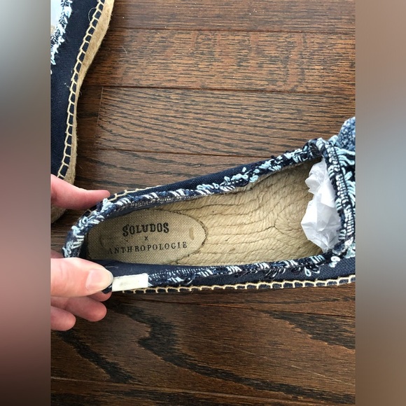 Soludos x Anthropologie Panarea Pom Espadrilles Women’s 10 - VGUC!! - Picture 10 of 12